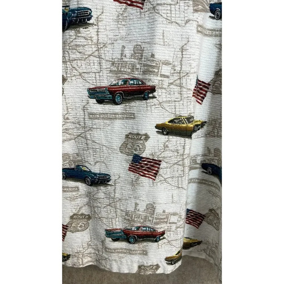 American Summer Clothing Co Men's Patriotic Classic Car Polo Size XL - Picture 4 of 5